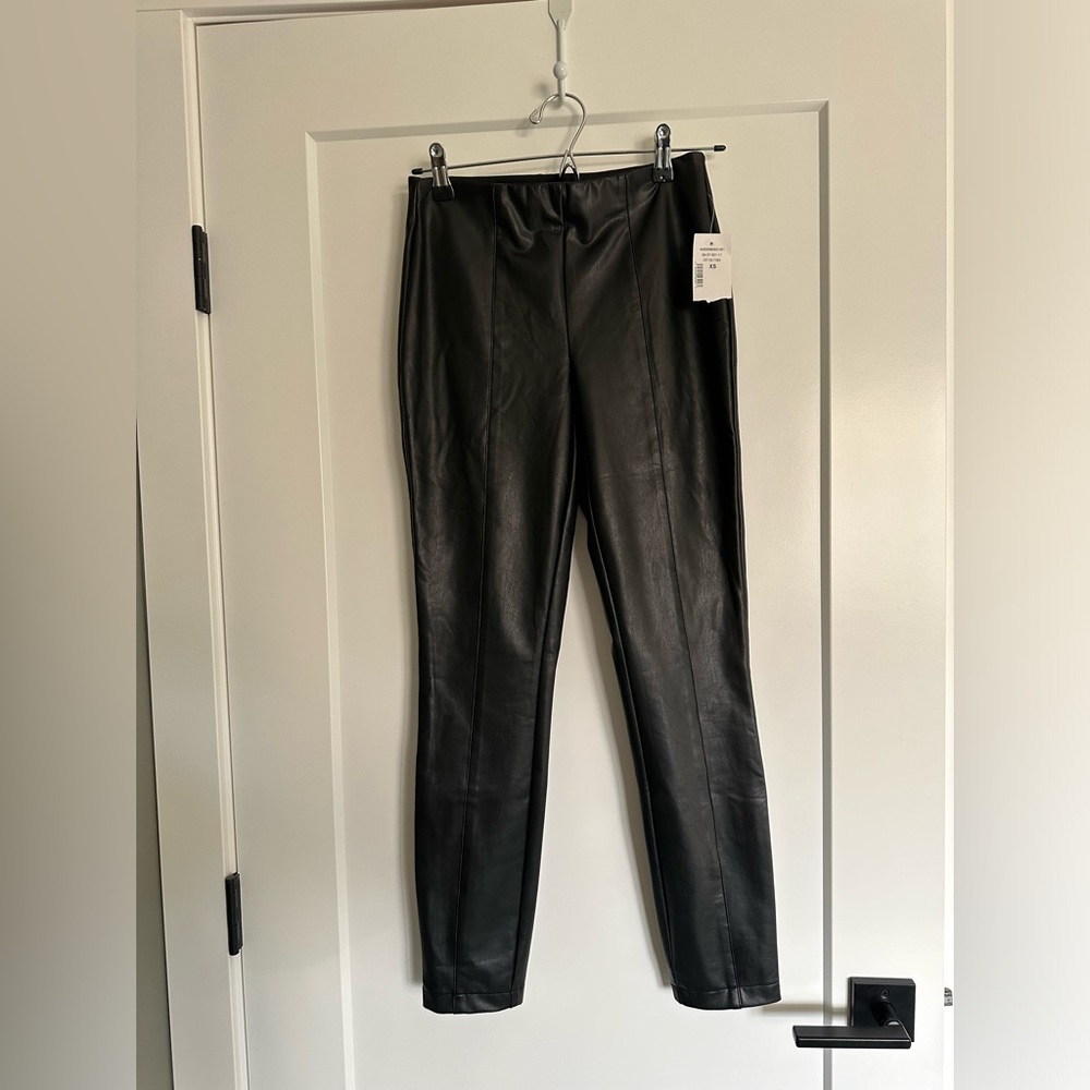 Chloe pleather pants. New with tags XS